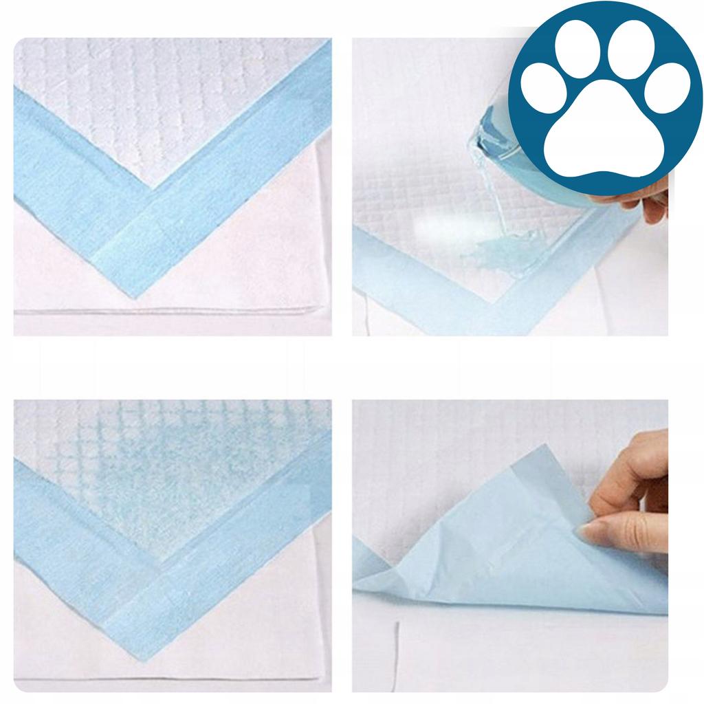 Hygienic Pads Absorbent Mats For Dogs Disposable 60X40Cm 100 Pcs + Bags