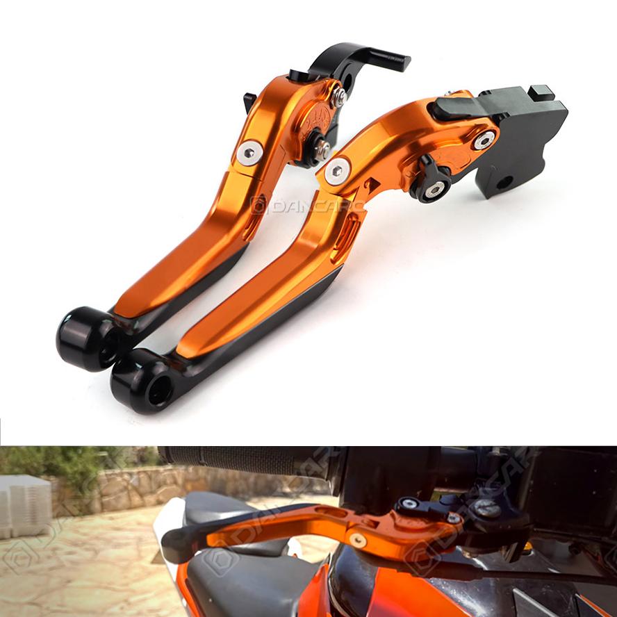 

Рычаги тормоза сцепления мотоцикла для Duke/RC/125 200 250 390 CNC алюминиевые выдвижные регулируемые рычаги ручного тормоза аксессуары