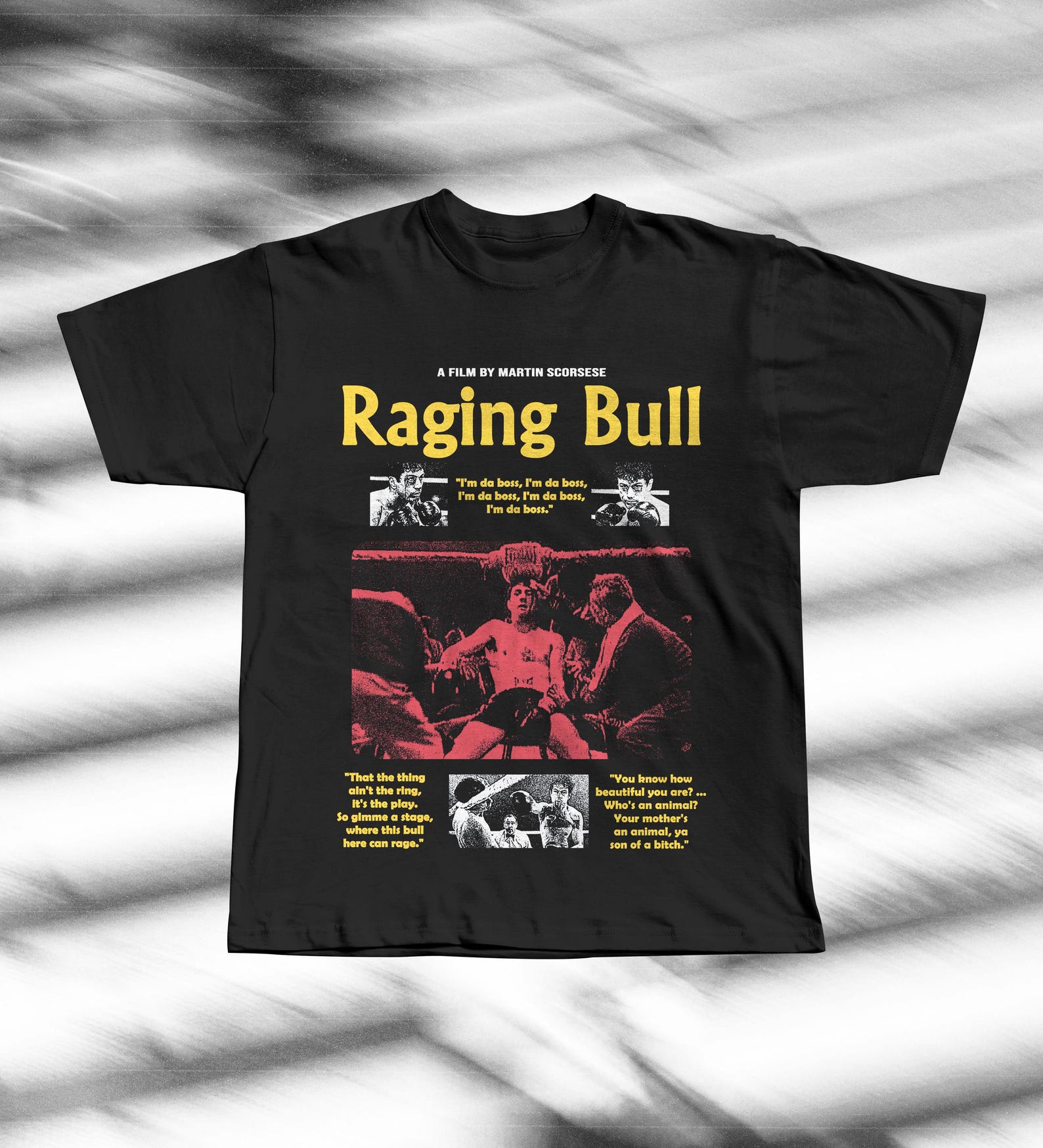 Raging Bull Movie Graphic Tee | Martin Scorsese Boxing Film T-Shirt L