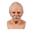 Realistic Old Man Mask Wrinkle Face Latex Full Head Mask for Masquerade Halloween Party Decor Costumes