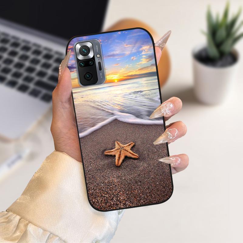 Case For Redmi Note 10 Pro 4G 5G Soft TPU Silicone Phone Cover Cases For Redmi Note 10 Pro Max Luxury Fashion Protective Fundas