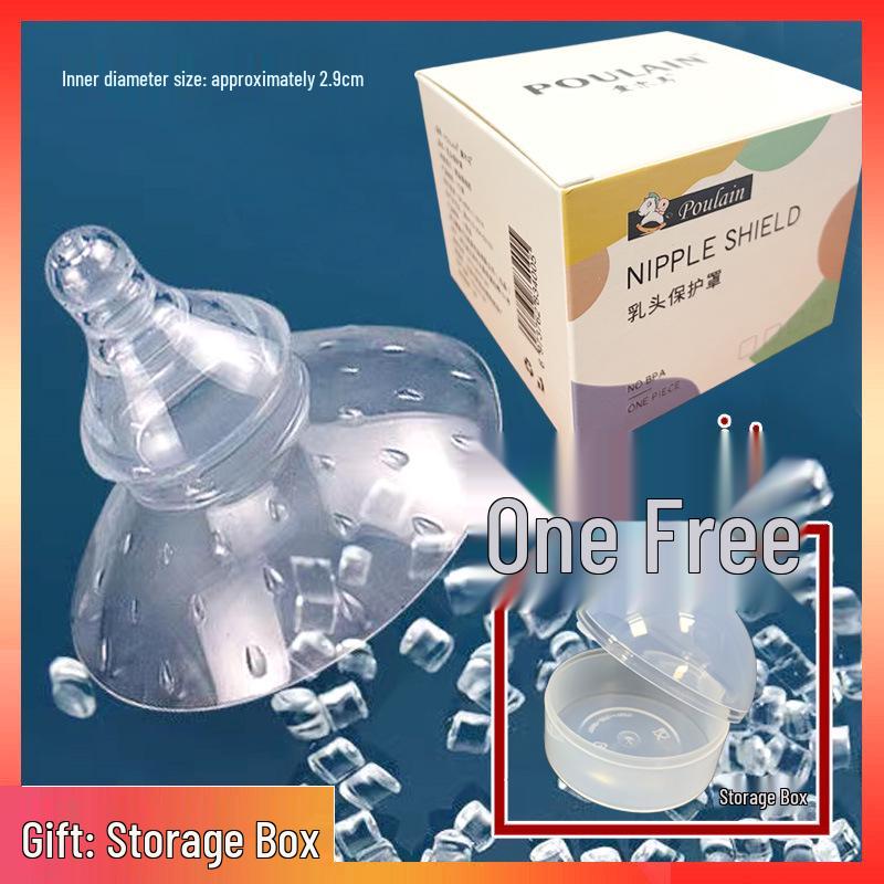 Silicone Anti-Bite Nipple Shields for Breastfeeding and Weaning - Soft Large Size