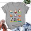 Yoga Guinea Pig Printing T Shirt Unisex Cool Summer Casual T Shirt