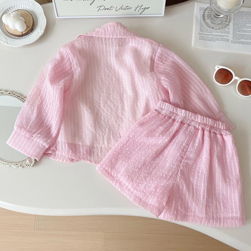 Girls Korean Version The T Shirt Short Sleeved Summer Fashion Children's Sunscreen Clothing Shorts