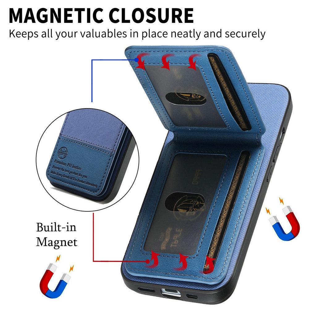 RFID Blocking Leather Card Back Phone Case for IPhone 17 Pro Max Cover Cases IPhone Air 17 16E 15 14 13 12 11 Protective Case