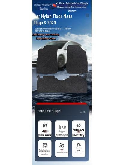High-quality, non-slip, waterproof car floor mats for Chery Tiggo 8 (2020 models), wear-resistant with exquisite design.
