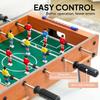 20 in Table-top Football Table with Stainless Steel Rods, Compact Foosball Table for Kids and Adults, All-Inclusive Foosball Game Set for Indoor