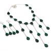 Natural Chrome Diopside Gemstone Handmade 925 Sterling Silver Gift Set L4r58
