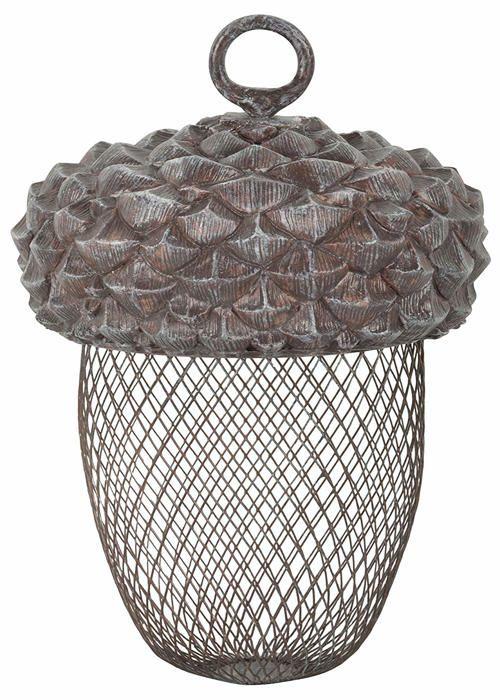 Bird Feeder - Esschert Design - Acorn - Polyresin - Metal - Outdoor