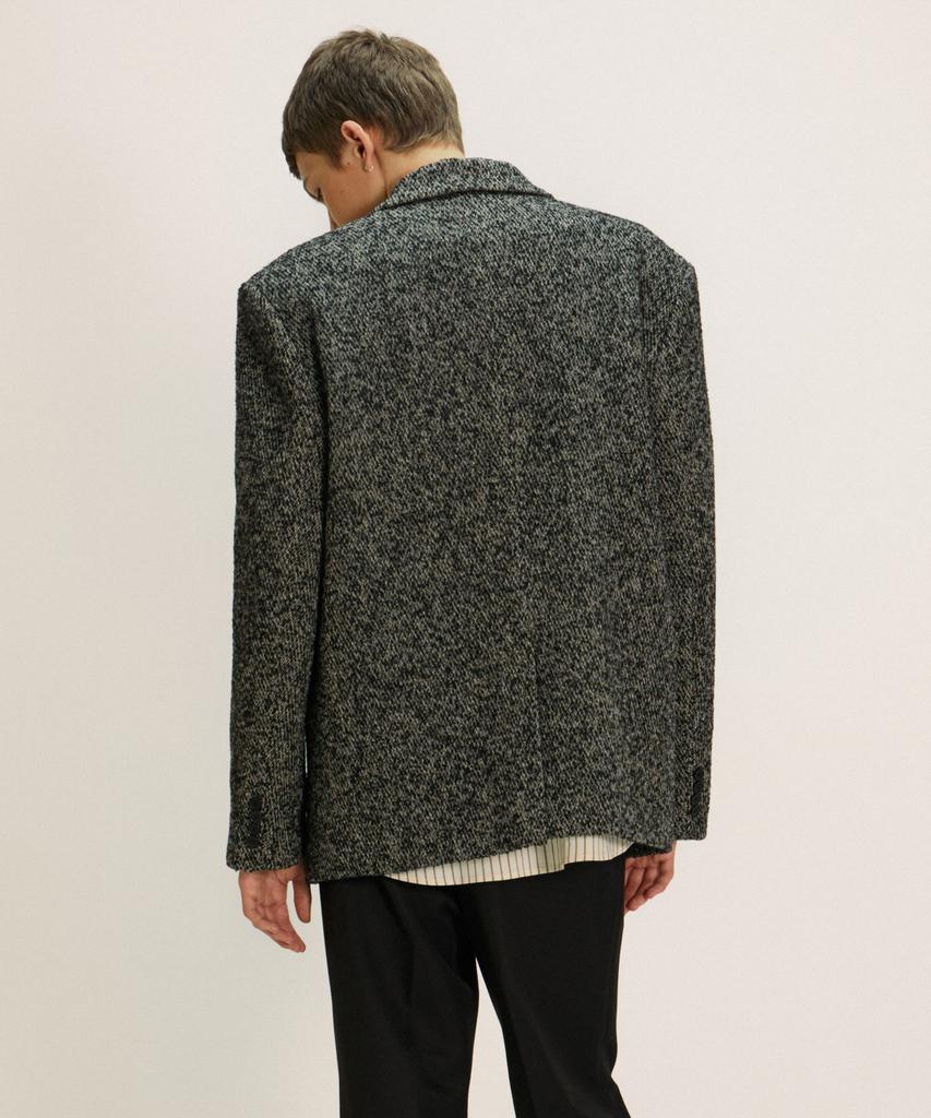 Nuakle Wool Heather Blazer_Black