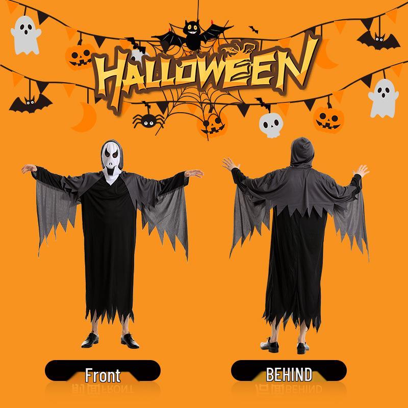 Adult & Children Scream Ghost Festival Cosplay Costume - Halloween & Performance Robe