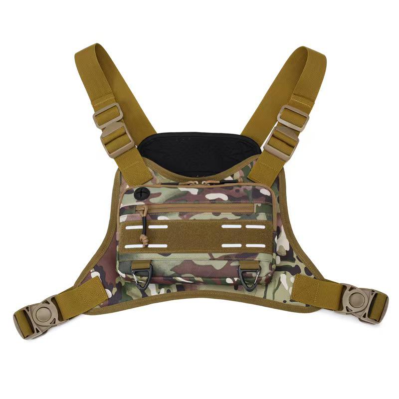 Pánská venkovní taktická vesta - Multifunkční náprsní taška pro trénink, běh a fitness