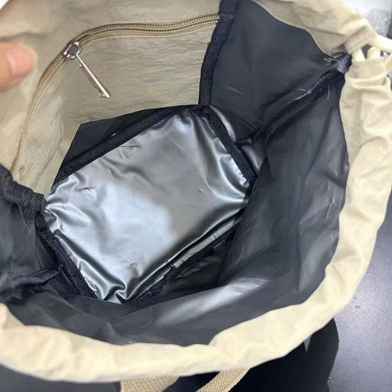 1Pc Cute Bear Lunch Box Bag Student Hand-Held Aluminum Foil Insulated Lunch Box Bag Large Capacity Lunch Box Bag