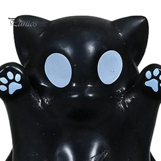 Autumn Harvest Home Decoration 2 Pcs Halloween Ghost Statue, Cute Cat Figurine, Cartoon Unique Thanksgiving Gifts for Friends Mini Spooky Kitten