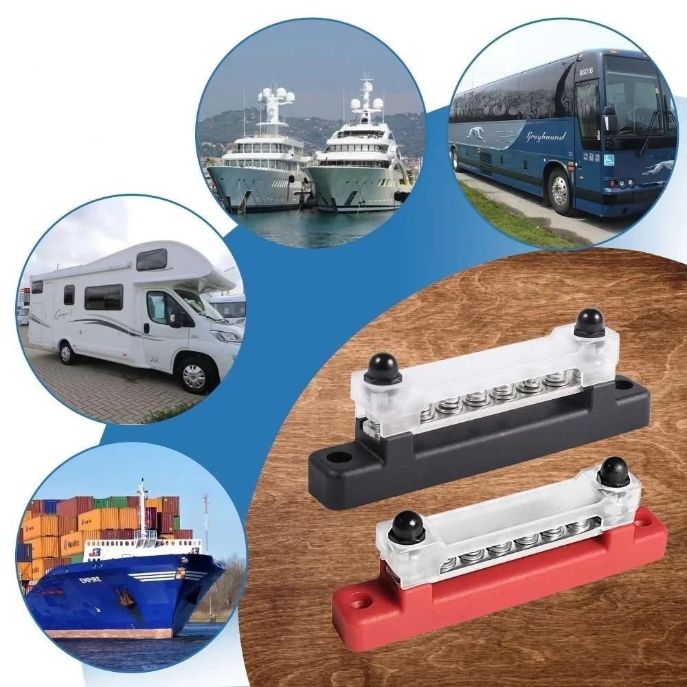 Waterproof Power Distribution Block M6 Stud Bus Bar Power Distribution Terminal Block  RV