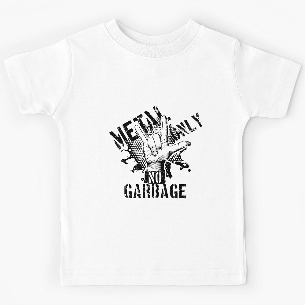 Metal only, NO garbage / Black Kids T-Shirt 170