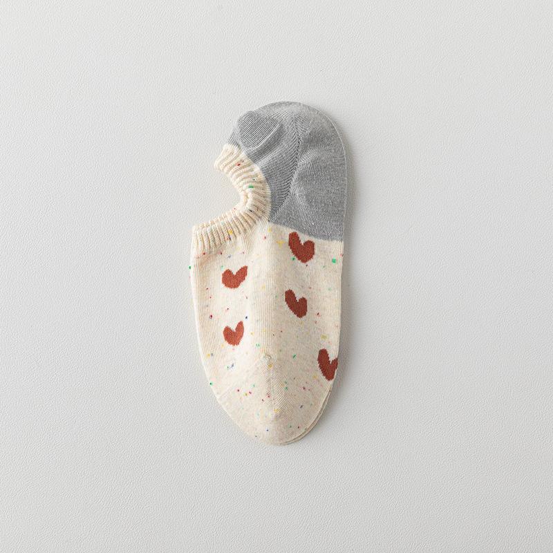 

Летние невидимые носки-следки женские с мультяшным принтом, японские каваи, милые носки-тапочки, силиконовые нескользящие хлопковые носки с низким вырезом EUR 35-39 серый