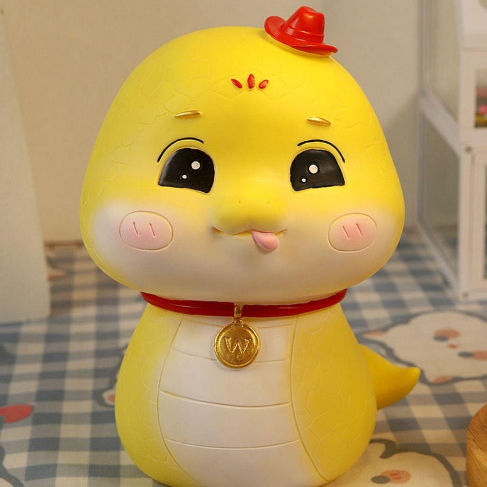 Save Money Zodiacs Snake Piggy Bank Large Capacity Snake Coin Storage Box  Coins Cash