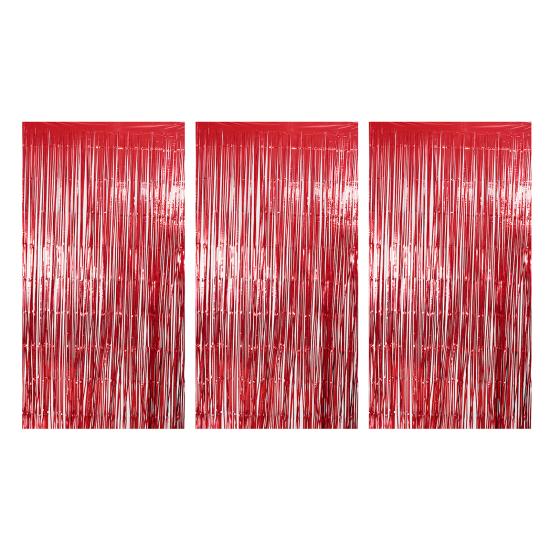Rain Curtain 1 X 2.5m Sparkling Foil Fringe Backdrop Set