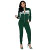 2 szt. Damska solidna dresowa bluza z długimi spodniami odzież sportowa zestawy garniturów