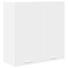 Wall Mounted Cabinet with Storage White 80 X 31 X 80 Cm Engineered Wood