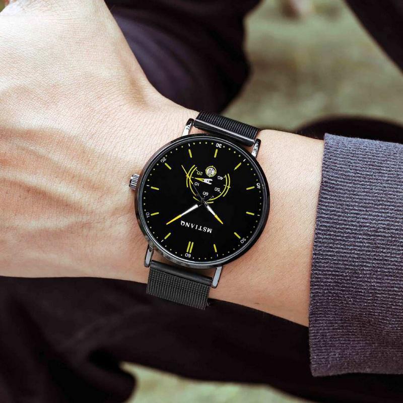 Men'S Watch Fashion Business Style Waterproof Versatile Quartz Watch