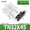 TDA Double-Axis Double-Rod Large Thrust Cylinder - Sizes: 10/16/20/25/32/40/50mm X 20/50/75mm