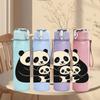 1PC Highland Cow Sunflower Bucket 750ml Color Plastic Sports Water Bottle Leakproof Flip Straw Lid Suitable for Sports Office Home Use