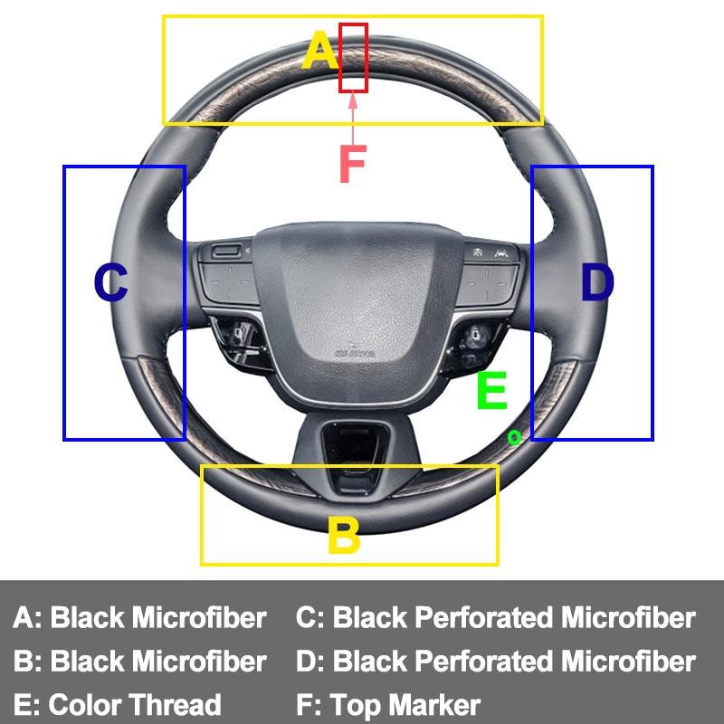 Hand Stitching Car Steering Wheel Cover Wrap For Toyota Alphard IV 2026 2026 2026 Braid On Steering-wheel Holder