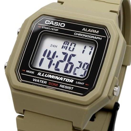 CASIO Standard Digital Mens Watch W-217H-5AV Khaki Overseas Model