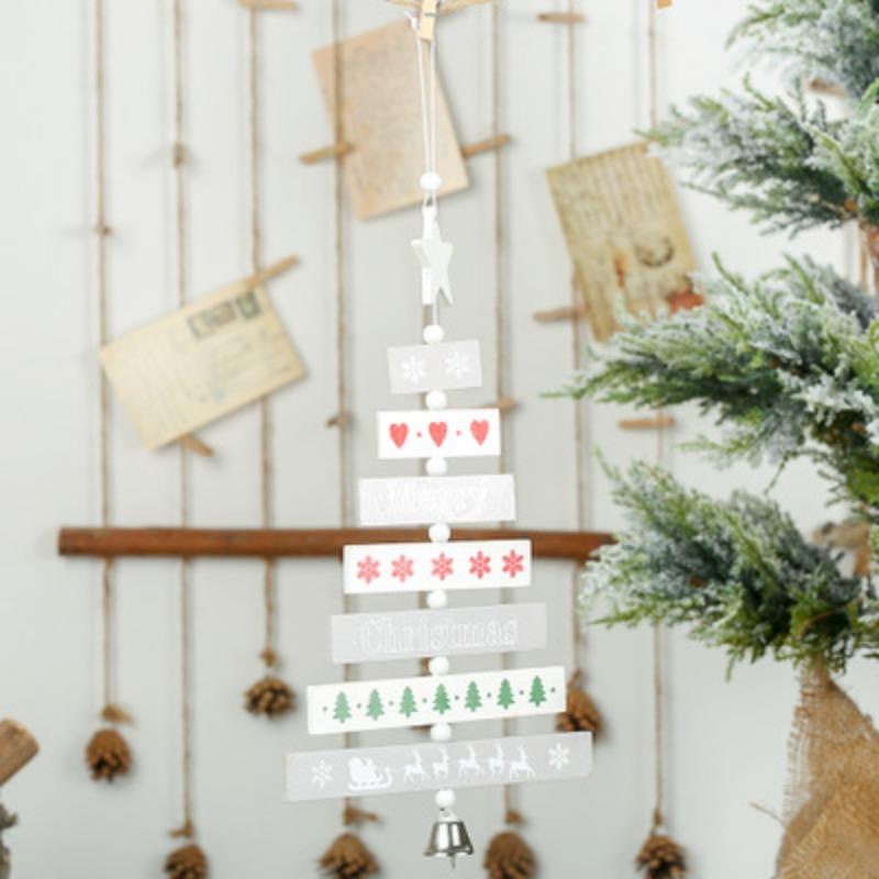 1/2/3pcs DIY Red Christmas Snowflakes&Star&Tree Wooden Pendants Ornaments Home Christmas Party Xmas Tree Kids Gifts Decorations