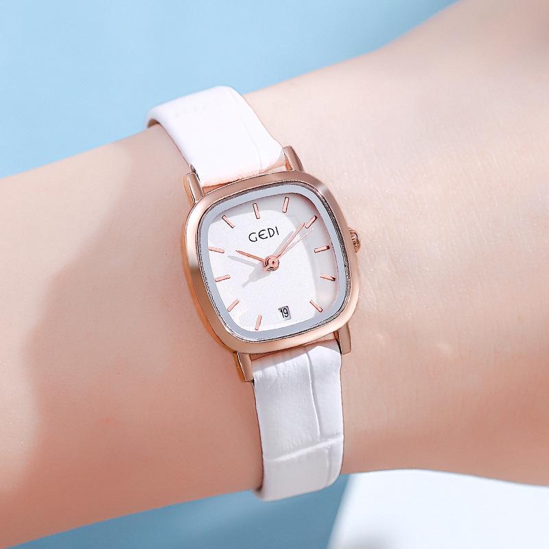 Watch Belt, Simple Temperament, Light Luxury, Small And Exquisite Women'S Square Watch, Support