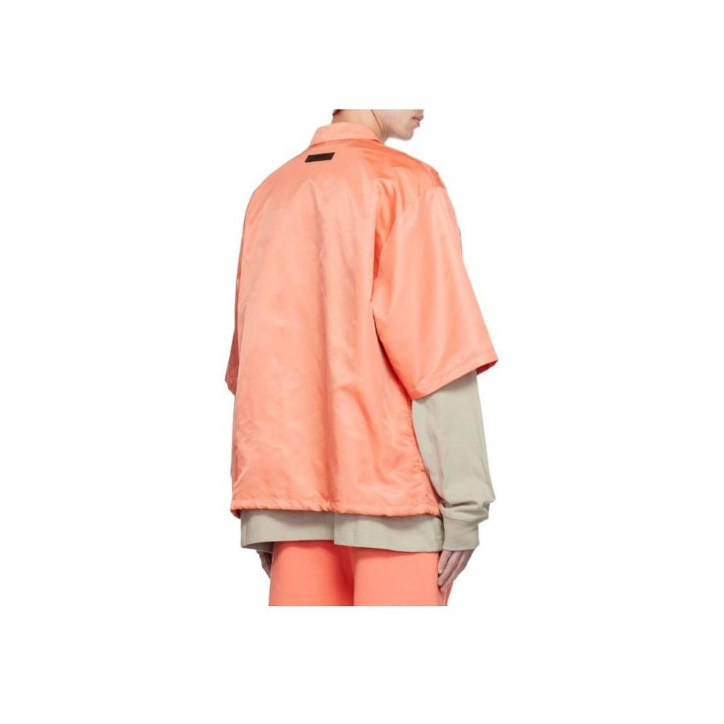 Fear of God Essentials FW22 Nylon Shirt Coral Men FOG-FW22-34