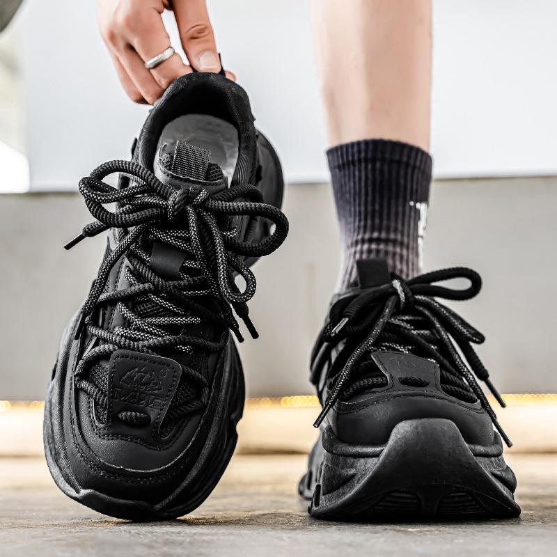Summer New Breathable Mesh Shoes Trend Versatile Korean Version of Dad Shoes Students Daily Sports and Leisure Shoes Thick Soles Increase