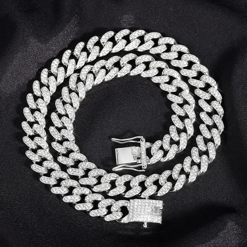 Gold Cuban Chain Diamond Pet Collar & Leash for Cats and Dogs