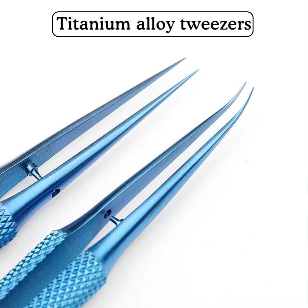 Precision Titanium Zinc Zinc Alloy Tweezers Curved/Straight Tip Precision Tweezers  Motherboard