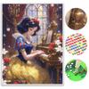 30x40cm Disney Snow White Princess Piano Diamond Painting Art Full Diamond Handmade DIY Dot Diamond Decorative Painting