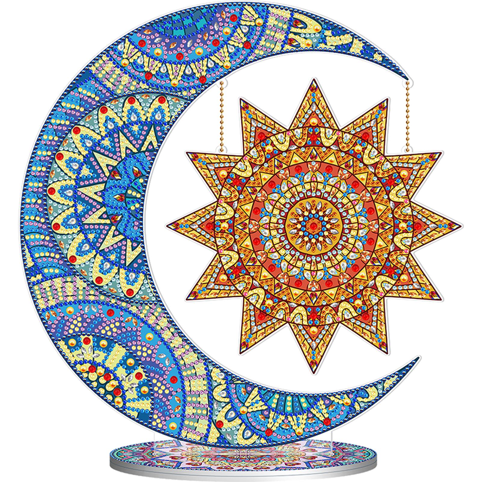 

2D/Flat DIY Double-Sided Printed Single-Side Drill Diamond Painting Tabletop Ornaments Kit Diamond Painting Desktop Decorations