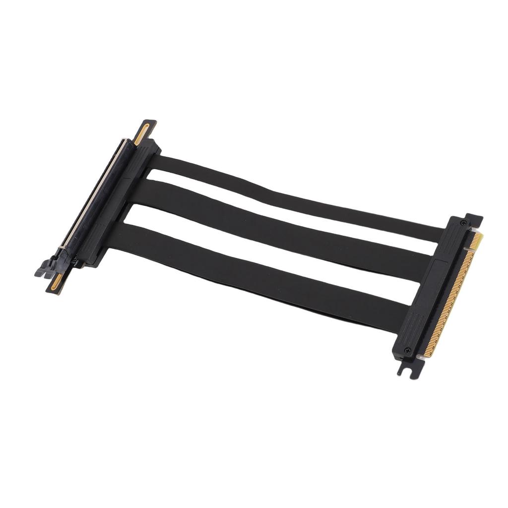PCIe 5.0 X16 Riser Cable 90 Degree Right Angle 128Gbps Shielded PCIE 5.0 X16 GPU Extension Cable for PC Case Server ITX