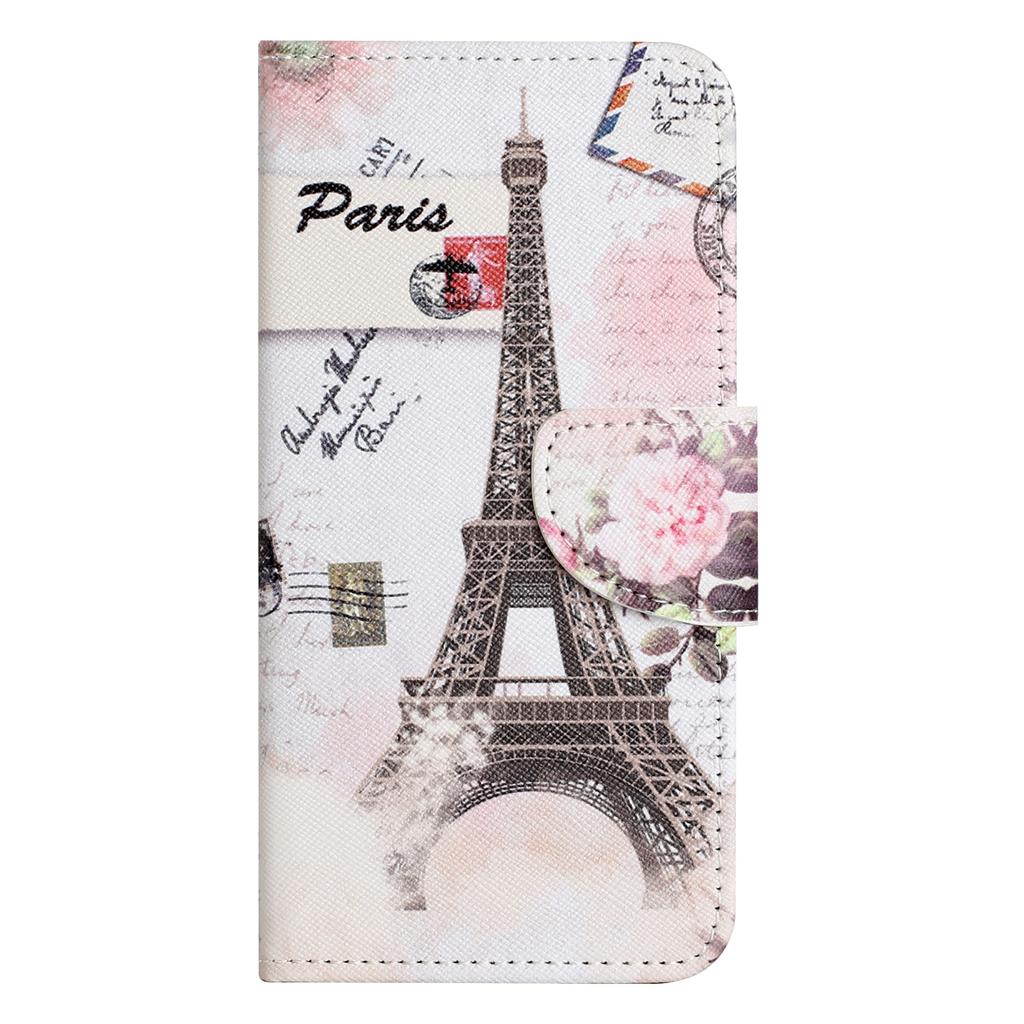 For iPhone 16 Pro Max Case Cross Texture Phone Leather Cover Pattern Printing