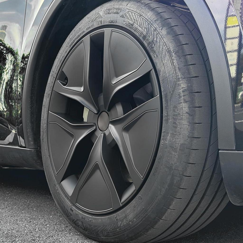 Calotas 19" Preto Fosco para Tesla Model Y 2025-2026 (Conjunto de 4)
