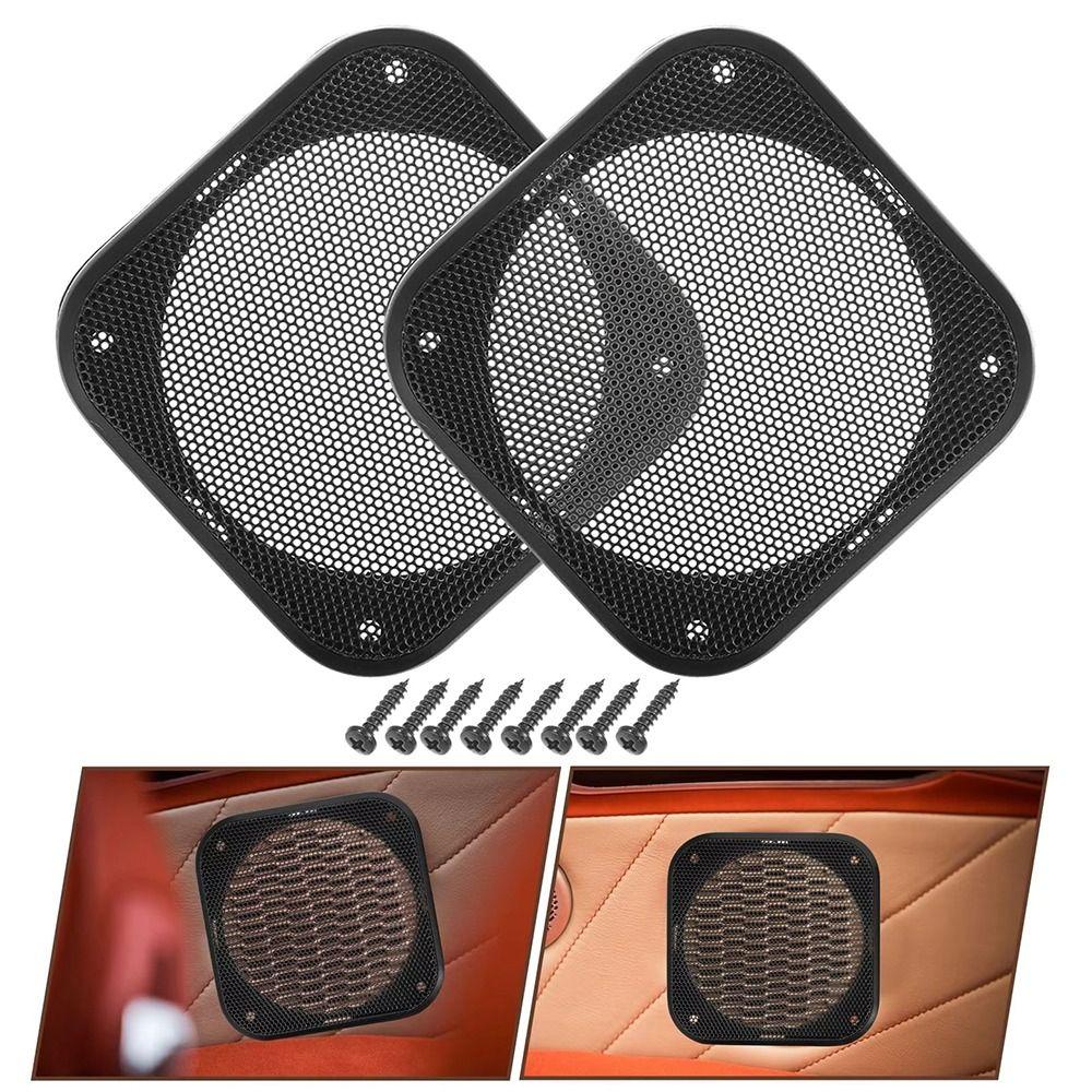 Metal Mesh Subwoofer Grill 4 Inch Speaker Frame Easy Install Speaker Protective Cover