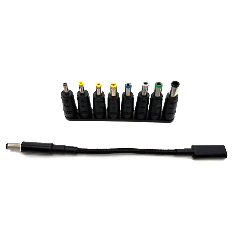 100W PD Fast Charging Cable USB-C to DC 5.5mm Adapter for Universal Laptops