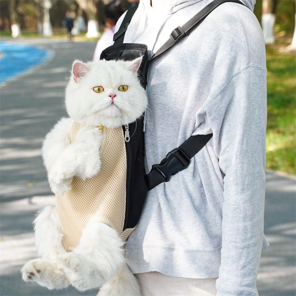 Lightweight Cat Backpack Mesh Design Outdoor Breathable Backpack Pet Carrier Backpack Outdoor Use