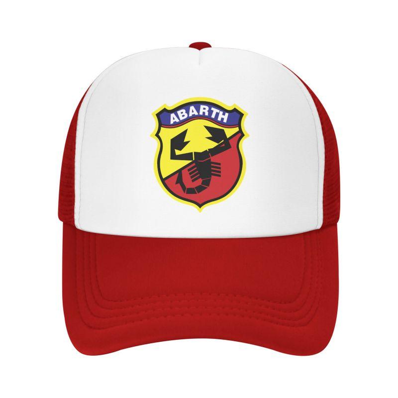 Abarth Print Mesh Baseball Caps Unisex Hip Hop Adjustable Snapback Hat Women Men Summer Casual Sun Visor Hats Trucker Hat
