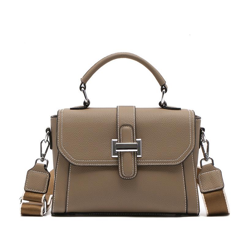 Genuine Leather Women's Crossbody Bag New Top Layer Cowhide Versatile Commuter Retro Shoulder Bag Fashionable Simple Trend