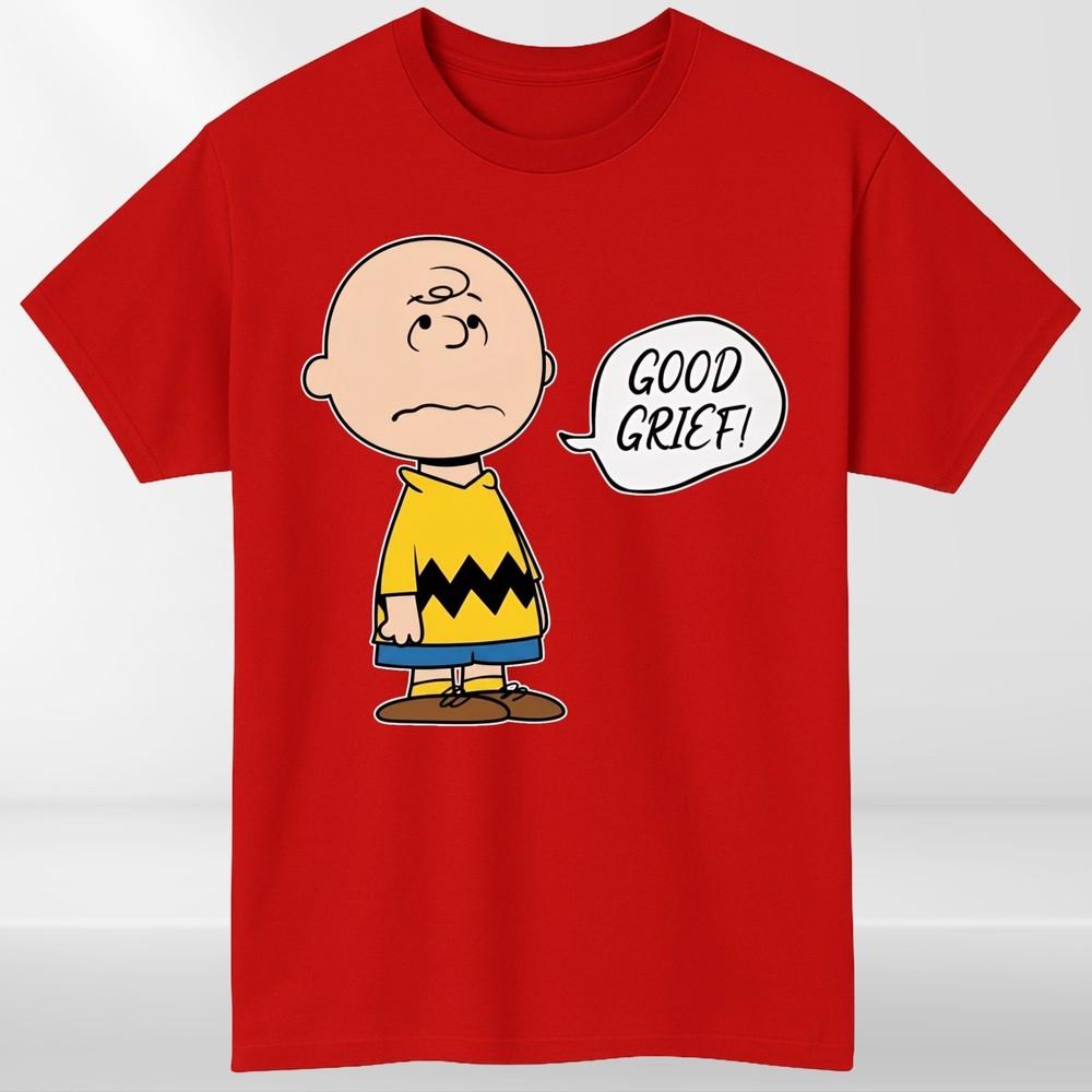 Good Grief Cartoon Unisex TShirtFunny Peanuts Comic Strip Sarcastic Retro Tee S
