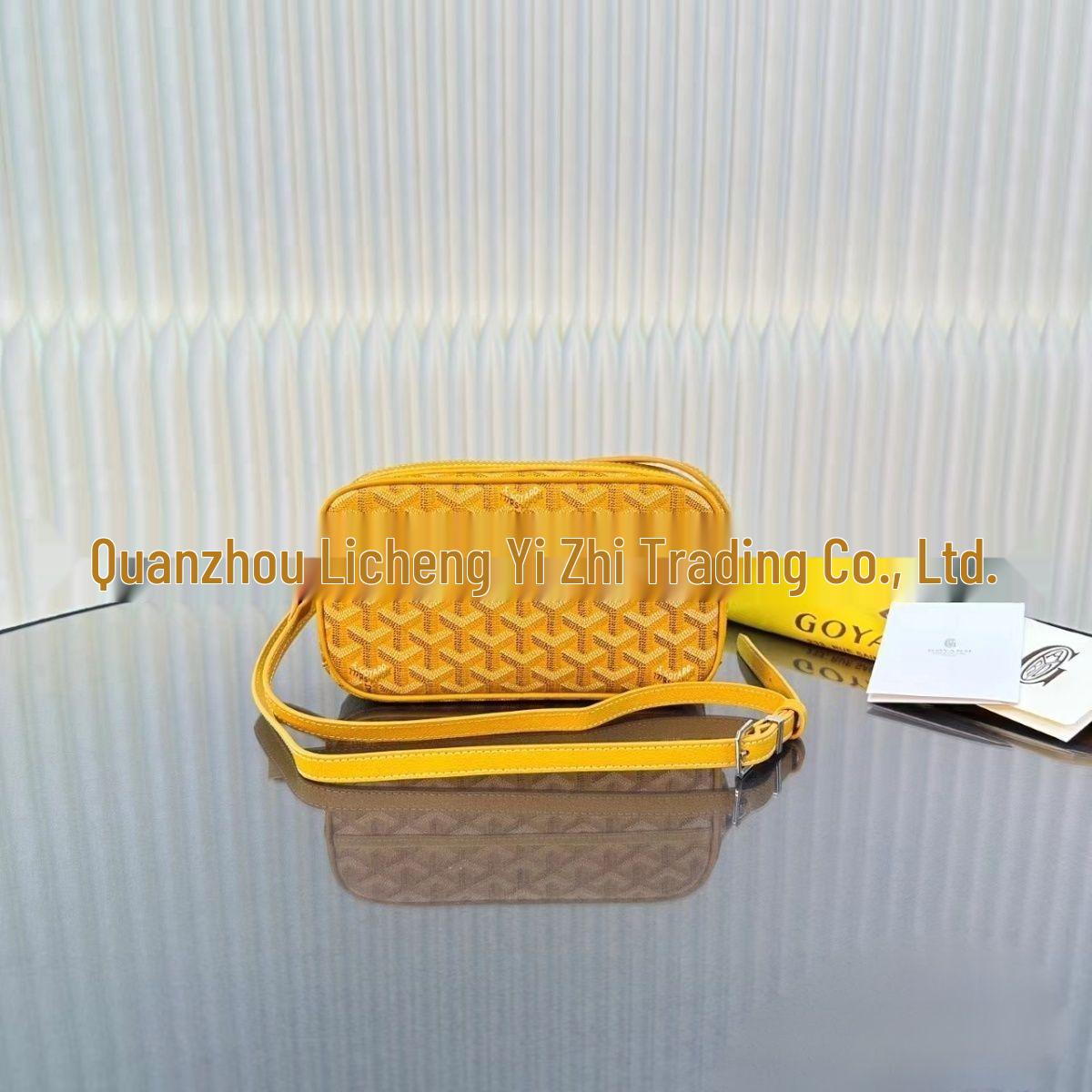 

Універсальна сумка-кросбоді для камери з принтом собачих зубів - Велика місткість, Модна унісекс сумка через плече жовтий