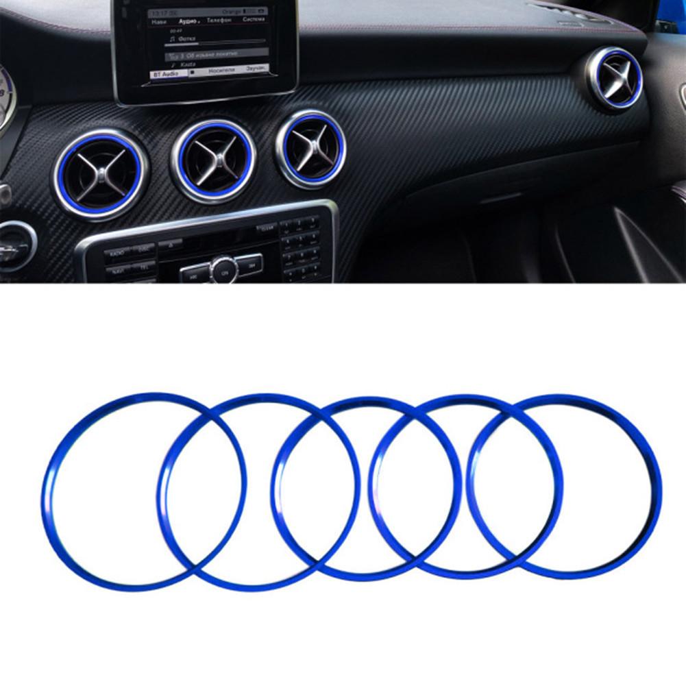 Aluminiumlegierung Auto Klimaanlage Entlüftungsauslass Ring Zierleiste Dekor Passend für Mercedes Benz AB GLA CLA Klasse W176 W246 C117 X156