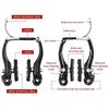 Bike V Brake Set Bike Front Rear V Brake Set Aluminum Alloy Mountain Road Bike V Brake Pads And Levers Set Riding Accessories